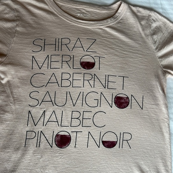 J.Crew Wine Graphic Tee - Picture 2 of 2
